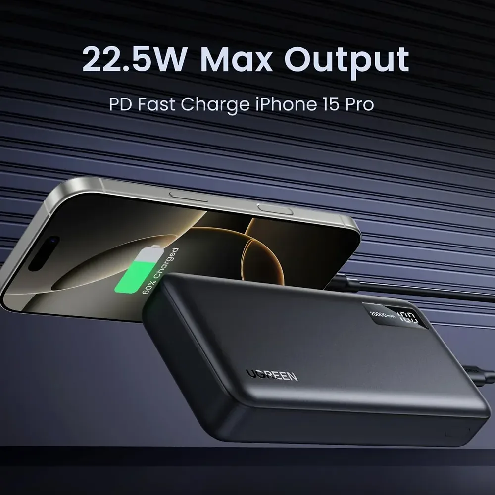 UGREEN 20000mAh 20W 1C2A Powerbank — image 4