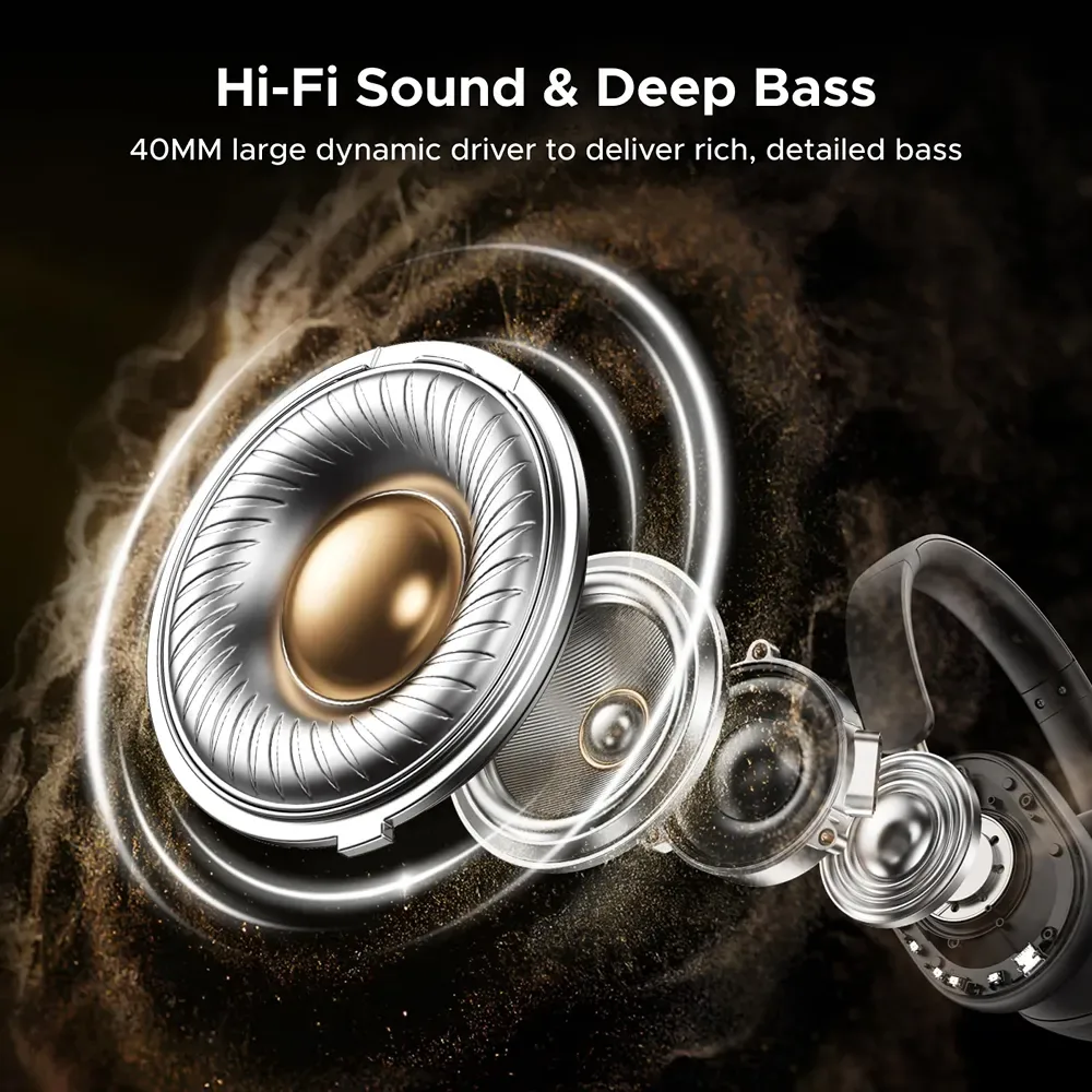 UGREEN HiTune Max5C Hybrid Active Noise-Cancelling Headphones Black — image 2