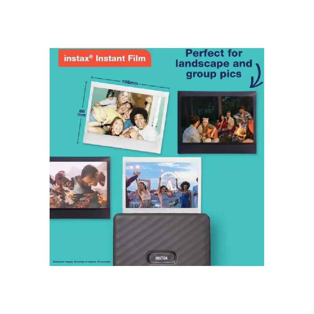 Fujifilm INSTAX WIDE Link Smartphone Printer Ash White — image 2
