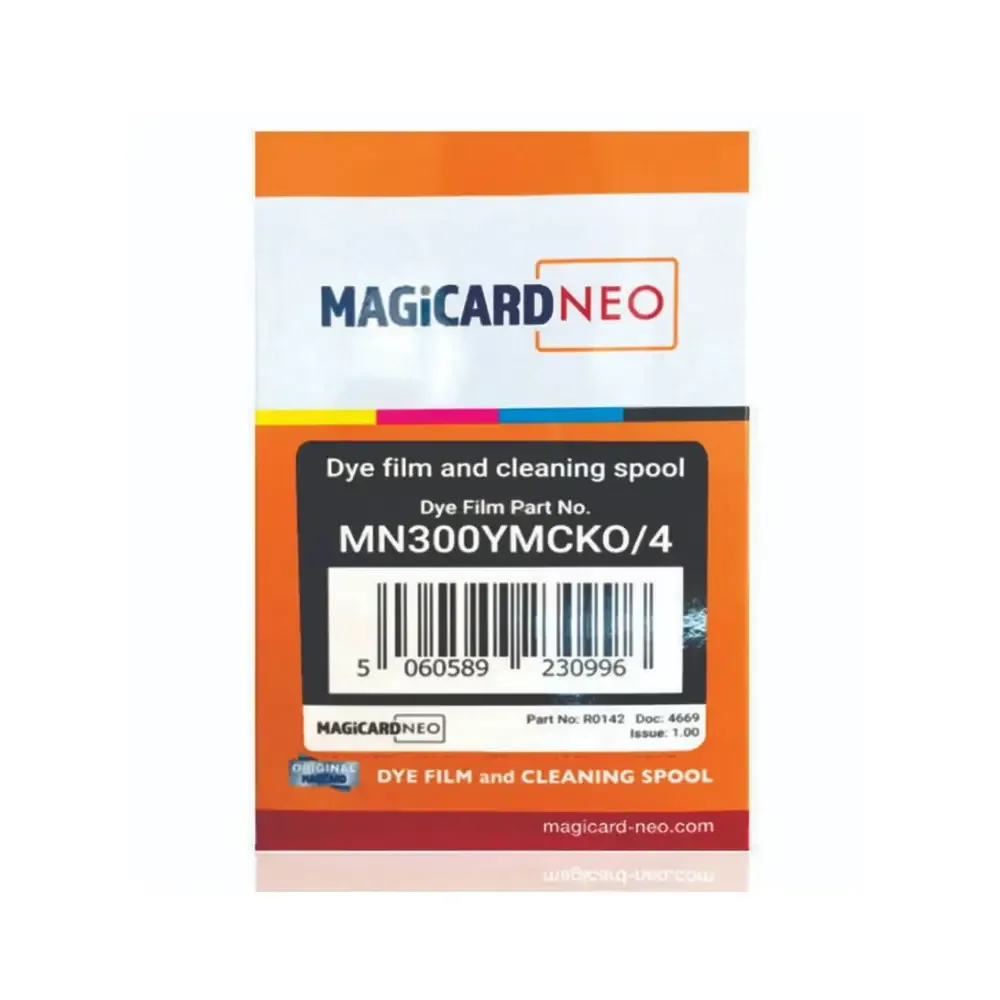 Magicard (MN300YMCKO/4) Neo Dye Film & Cleaning Spool — image 3