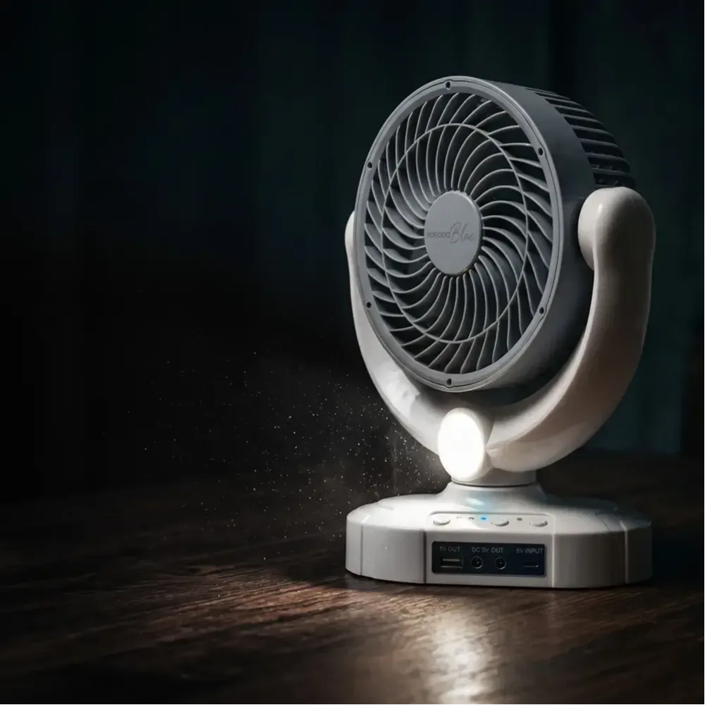 Porodo Blue Cooling and Lighting Fan with Power Bank Function — image 4
