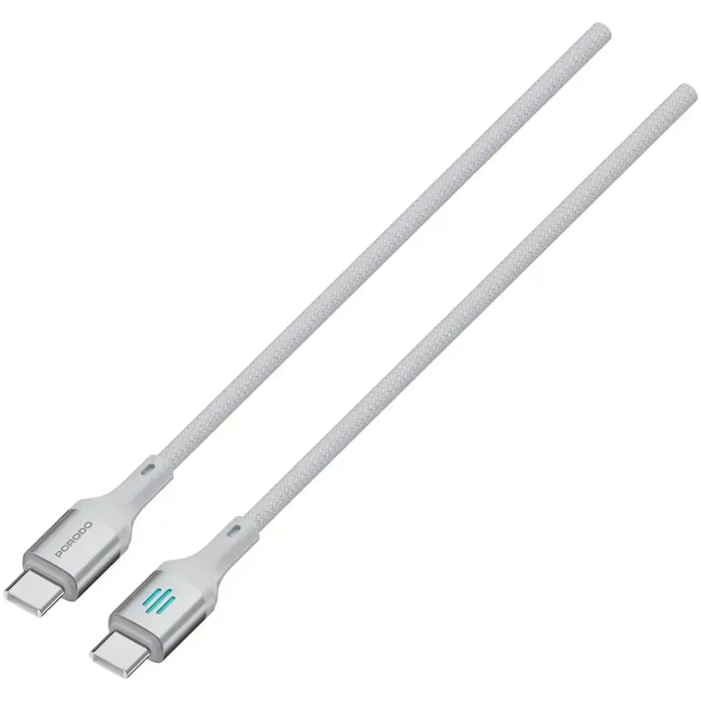 Porodo USB-C to USB-C Charging and Data Cable 240W, 1 Meter — image 2