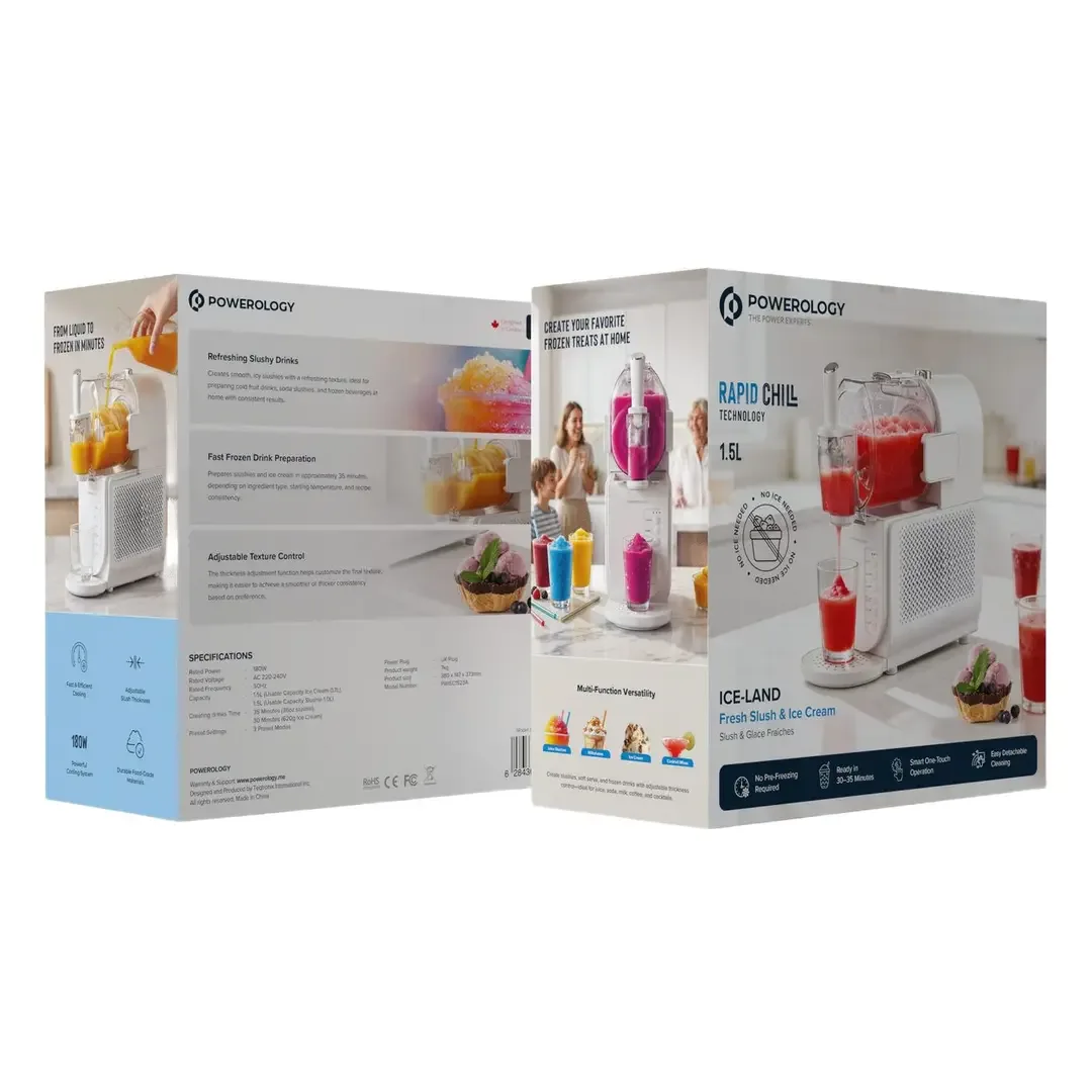Powerology Ice-Land Fresh Slush and Ice Cream Maker 1.5L — image 3