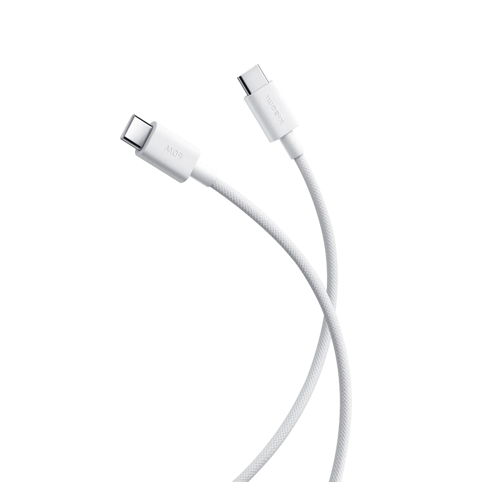 Xiaomi 3A Braided USB-C to USB-C Cable 1m, Fast Charging and High-Speed Data Transfer Cable, Durable Braided Design, White — image 2