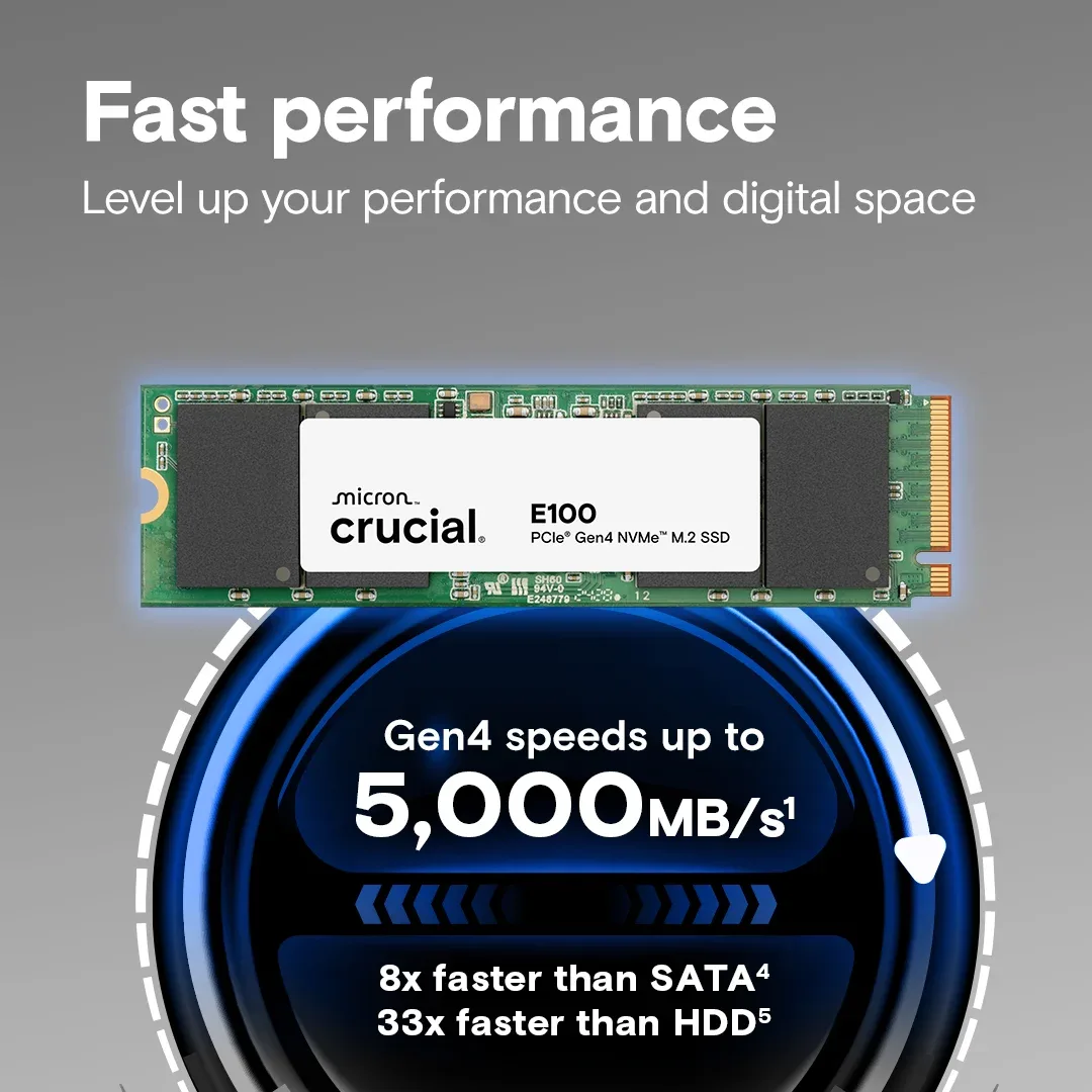 Crucial E-100 1TB SSD M.2 CT1000E100SSD8 — image 4
