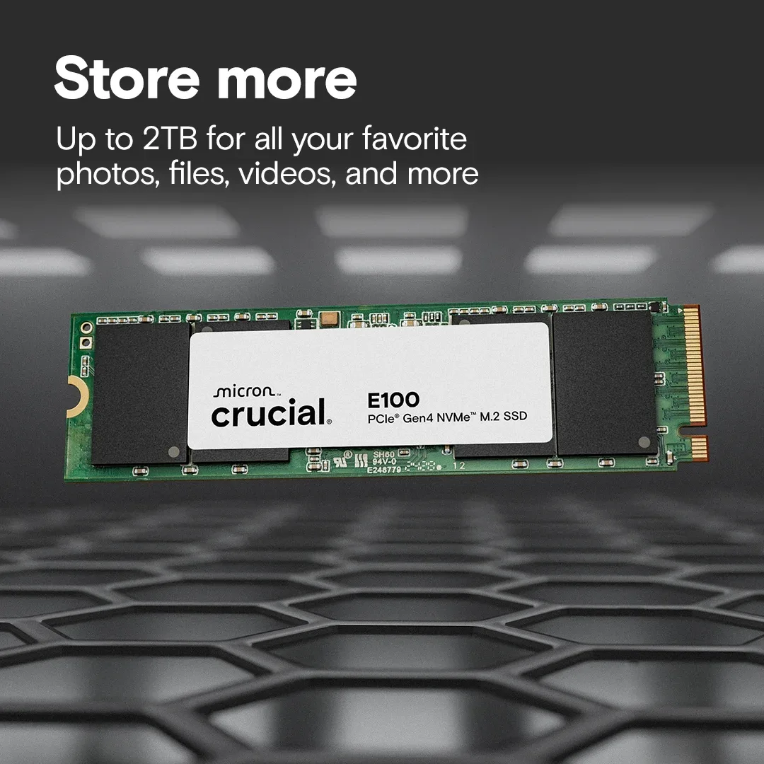 Crucial E-100 1TB SSD M.2 CT1000E100SSD8 — image 2
