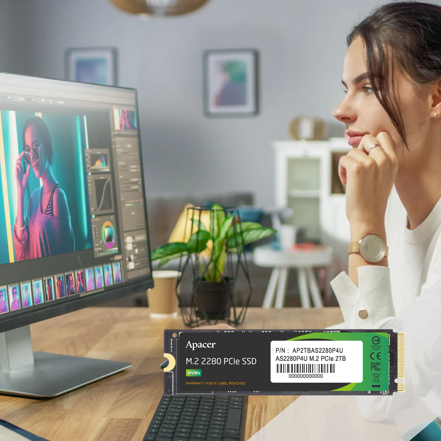 Apacer AS2280P4U M.2 PCIe Gen3 x4 SSD – 256GB–2TB — image 4