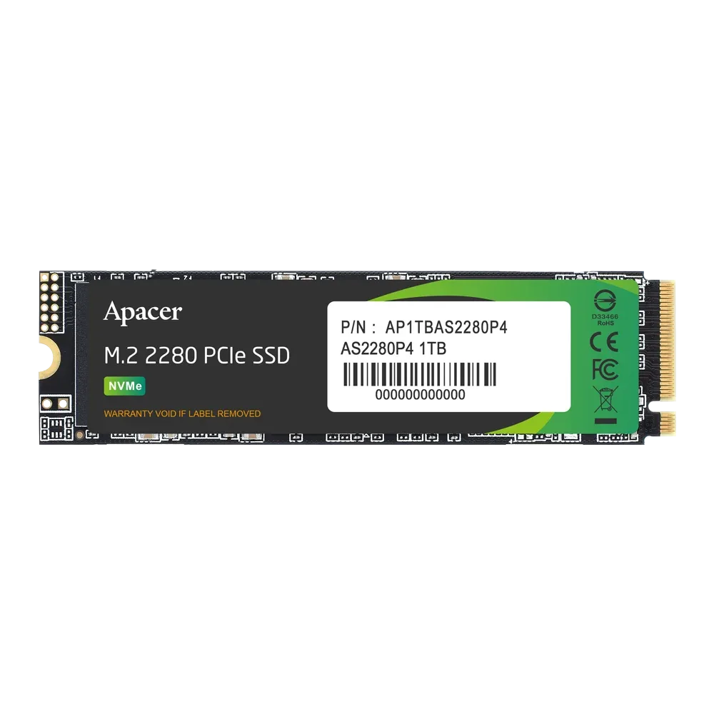 Apacer AS2280P4 M.2 PCIe Gen3 x4 SSD – 256GB–1TB — image 1