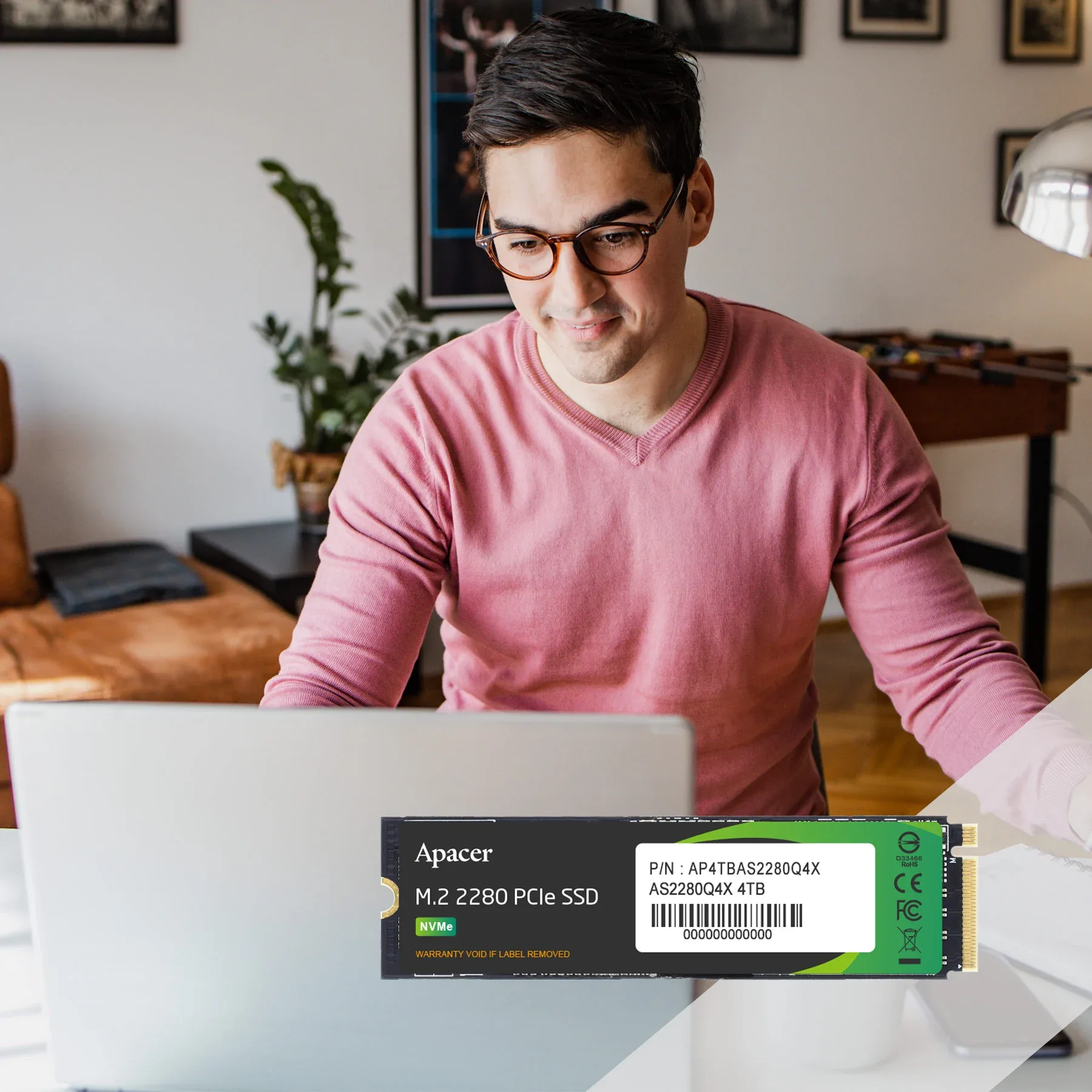Apacer AS2280Q4X M.2 PCIe Gen4 SSD – 512GB–4TB — image 3