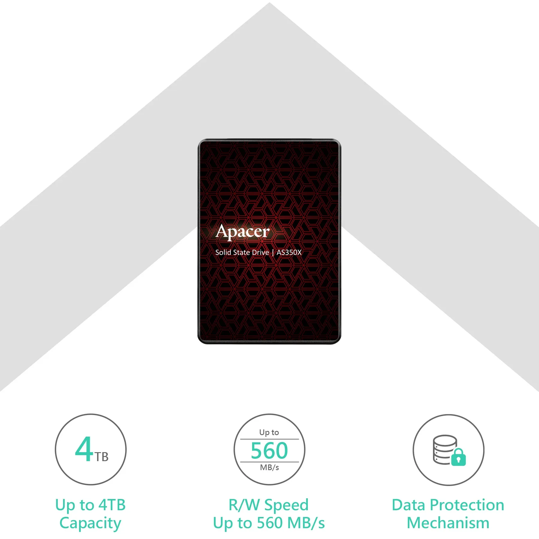 Apacer AS350X Fast SATA III 2.5" 7mm SSD – 128GB–4TB — image 4