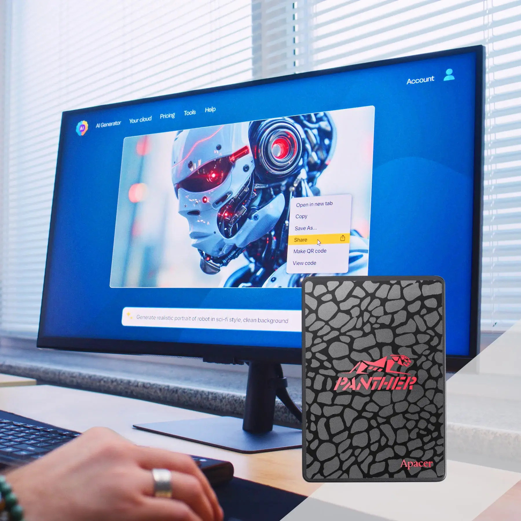 Apacer AS350 PANTHER SATA III 2.5" SSD – 128GB–1TB — image 4