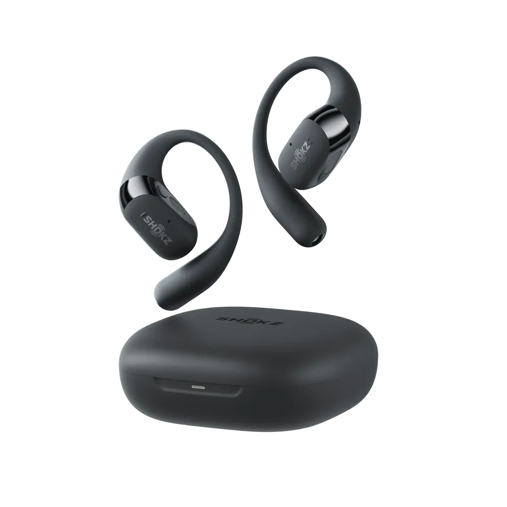 Shokz OpenFit 2+ Open-Ear Headphones – Black, Grey & Purple — image 3