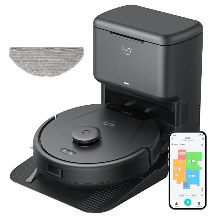 Anker Eufy L60 Hybrid Robot Vacuum & Mop with Self-Empty Station - Black T2278V11 — image 4