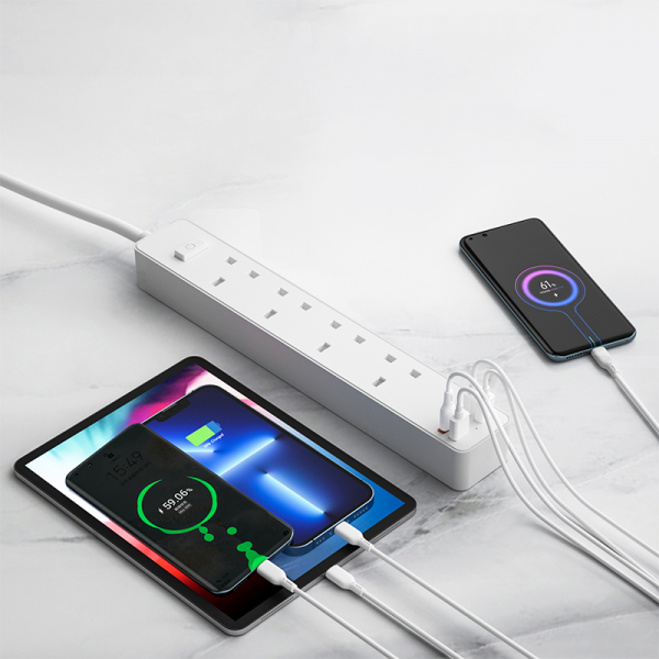 WIWU PD20W Power Strip – USB-C + 3 USB-A Fast Charging Ports — image 1