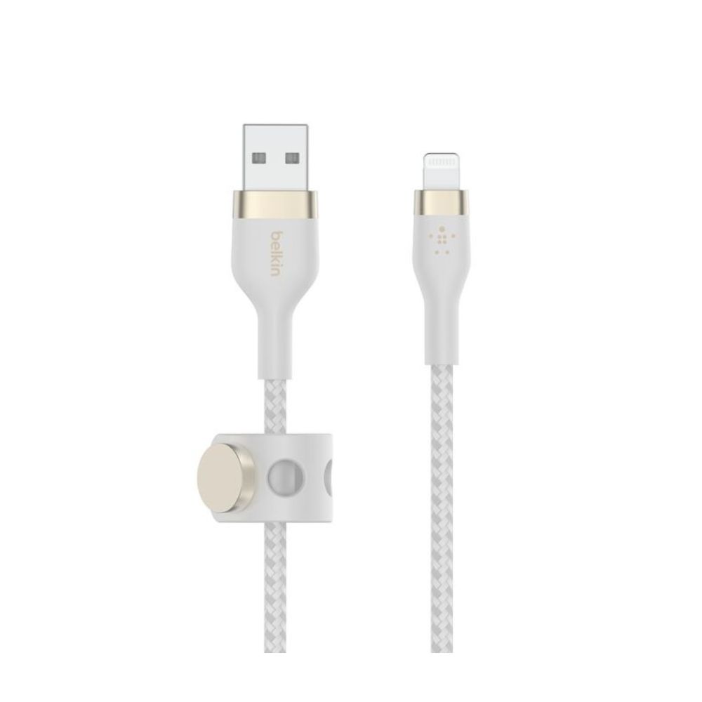 Belkin BoostCharge PRO Flex USB-A Braided Silicone Cable with Lightning Connector, 1M — image 1