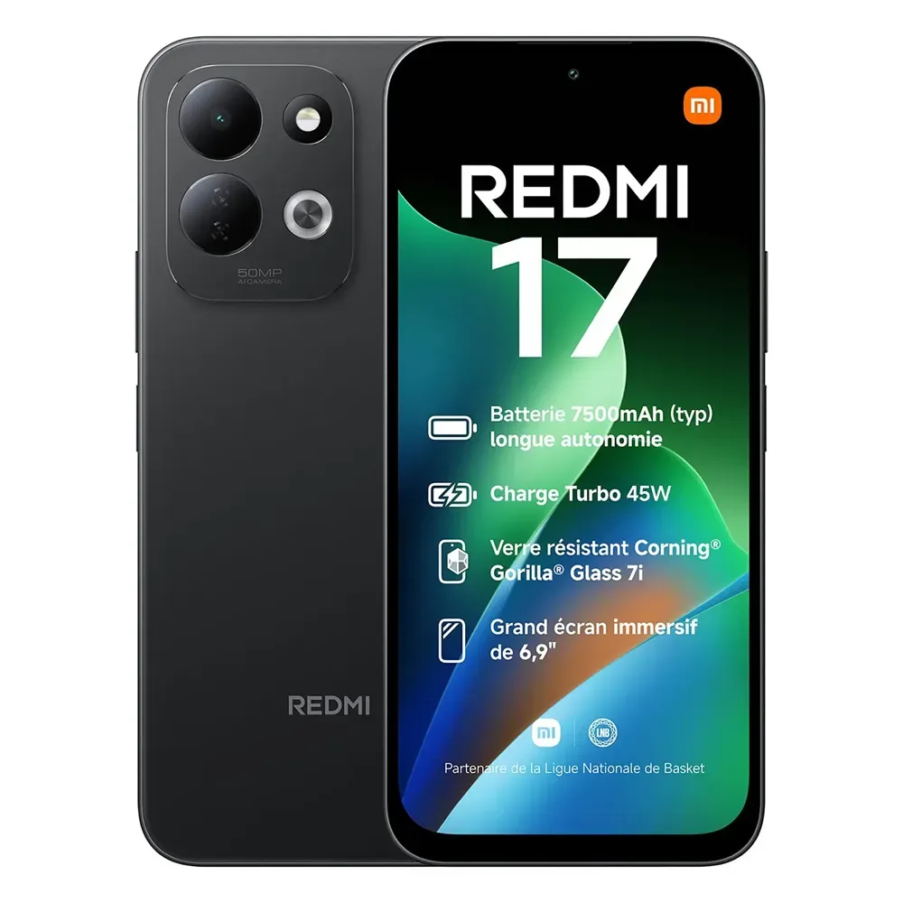 Redmi 17 5G Mobile Phone, 6.9" HD+ 120Hz Display, Snapdragon 4 Gen 5, 4GB/6GB RAM, 128GB/256GB ROM, 7500mAh Battery, 50MP Camera — image 1